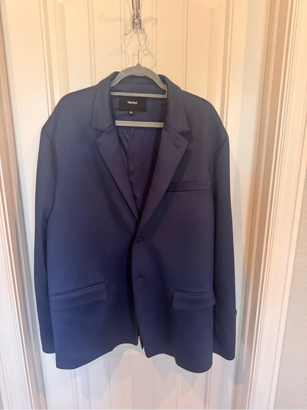 Marled Men’s XL Navy Blue Blazer Sport Coat Casual Stretch Jacket